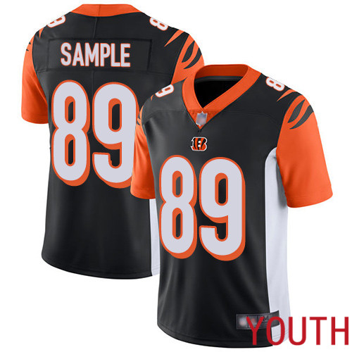 Cincinnati Bengals Limited Black Youth Drew Sample Home Jersey NFL Footballl #89 Vapor Untouchable->cincinnati bengals->NFL Jersey